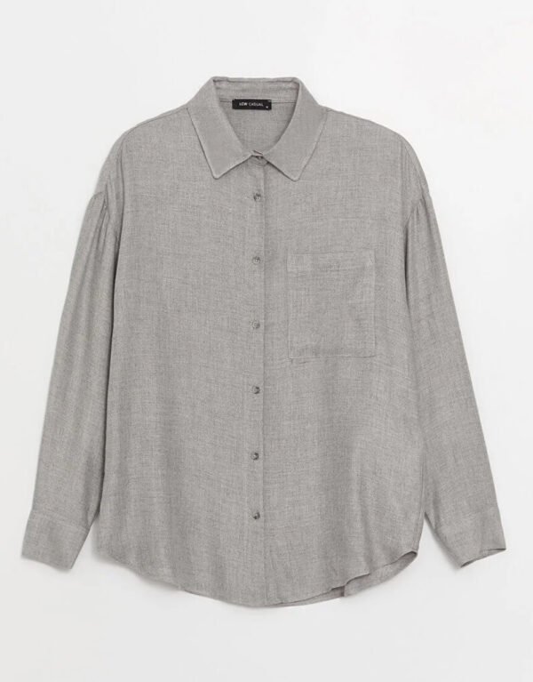 Casual Plain Long Sleeve Oversize